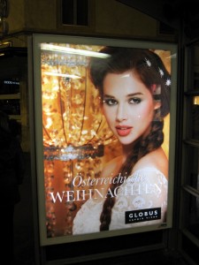 Globus Leuchtplakat in Zürich Globus Leuchtplakat in Zürich