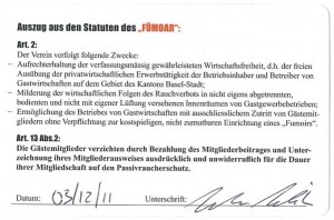 Mitgliedskarte Fümoar - Rückansicht Mitgliedskarte Fümoar - Rückansicht