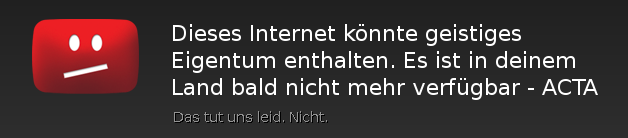 ACTA Sperrung ACTA Sperrung
