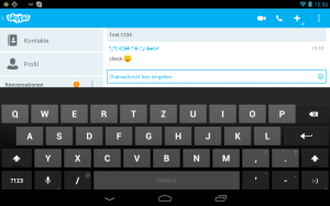 Screenshot Skype 3.0 Chatfenster Screenshot Skype 3.0 Chatfenster