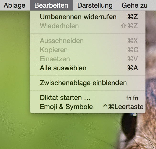 3 Varianten der Menüdarstellung in OS X Yosemite 3 Varianten der Menüdarstellung in OS X Yosemite