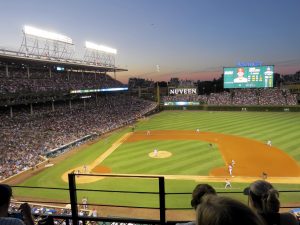 Baseball im Wrigley Field Chicago